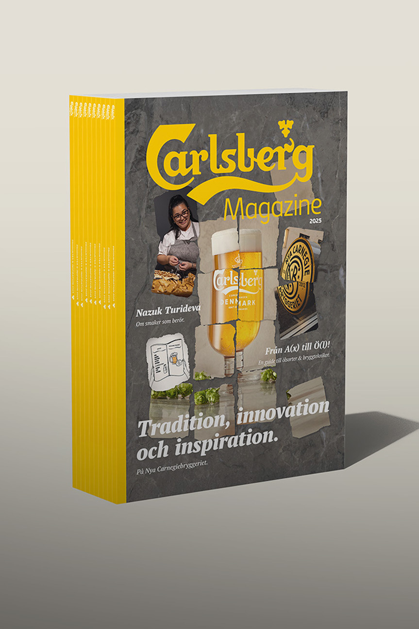 Mockup of Carlsberg Magazine front